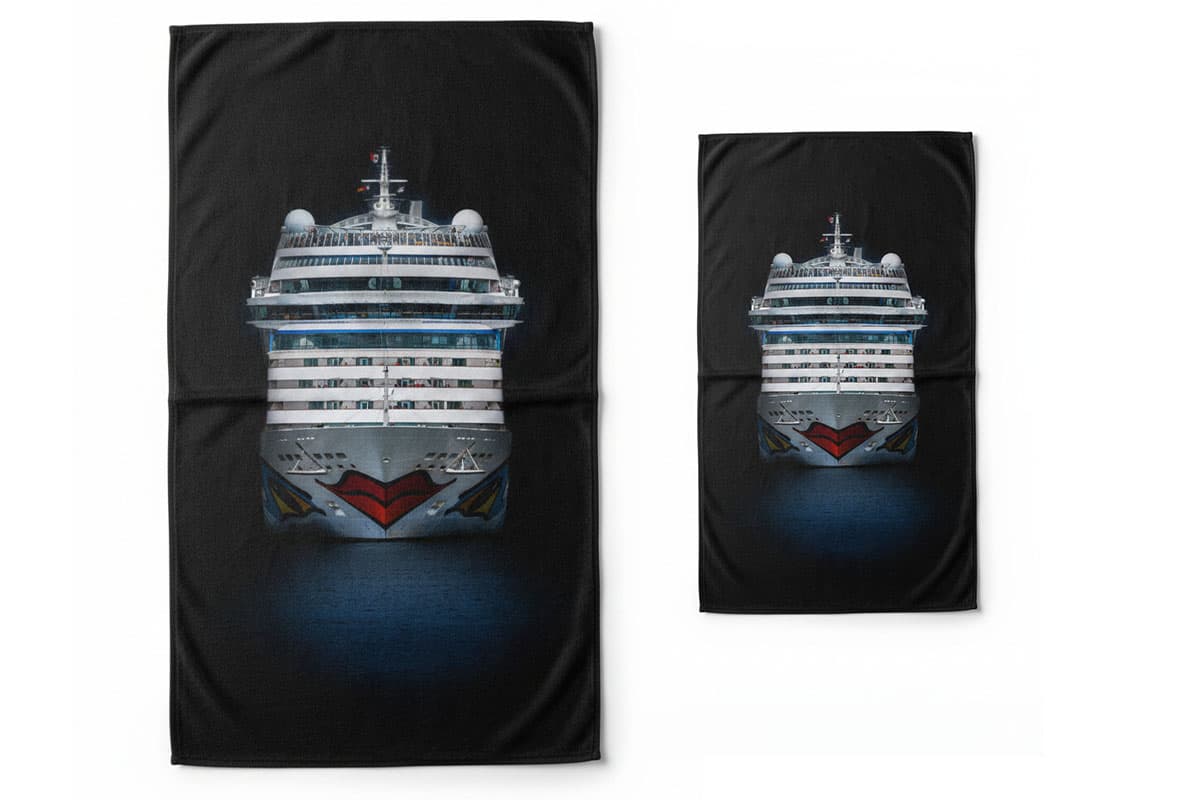 Handtuch AIDAmar black