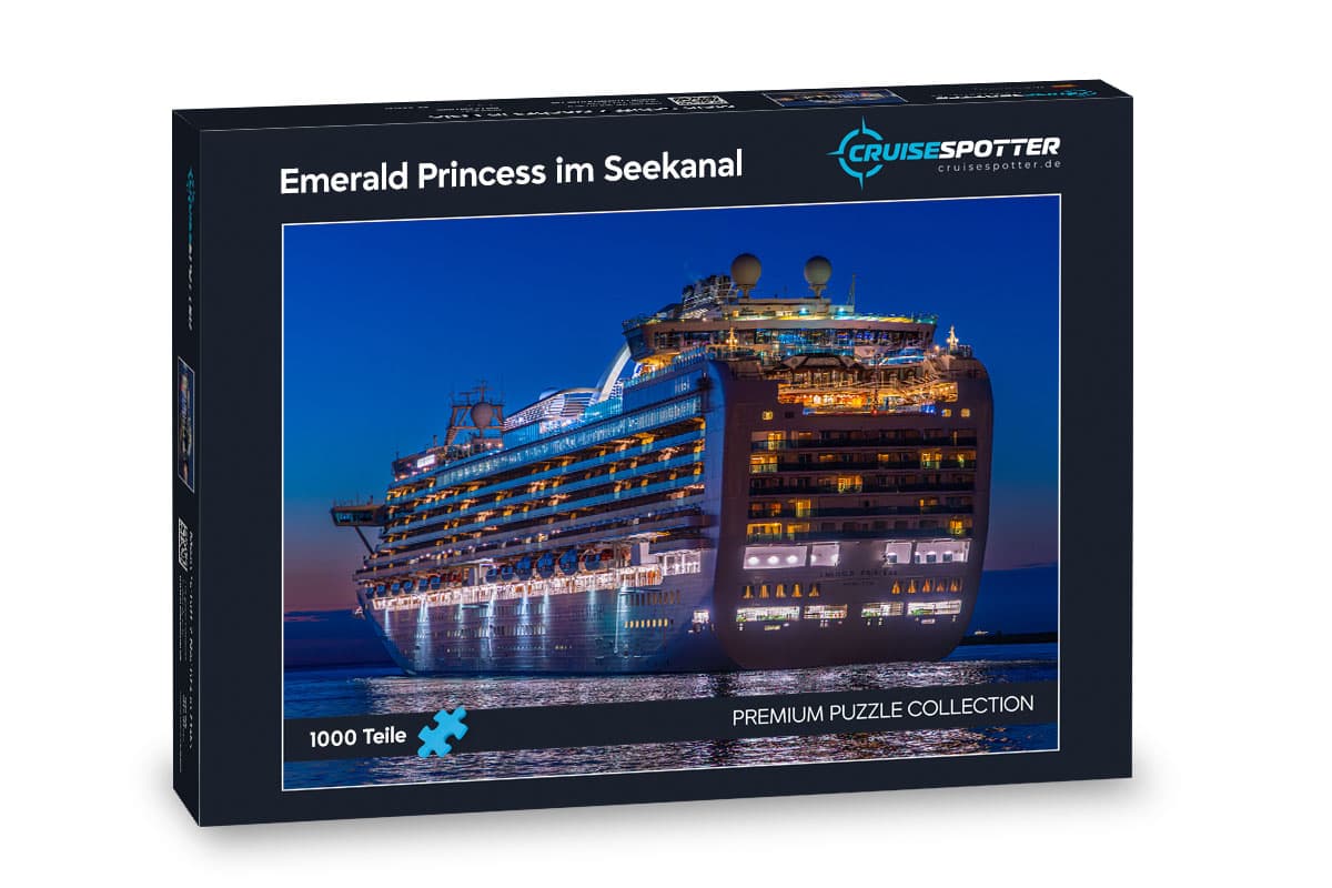 001-puzzle-emerald-princess-im-seekanal-cs-901119 Puzzle Emerald Princess im Seekanal