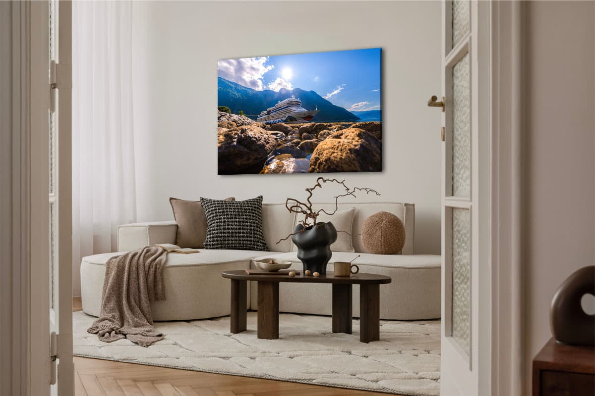 Wandbild AIDAmar im Eidfjord