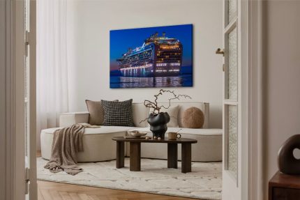 Wandbild Emerald Princess im Seekanal