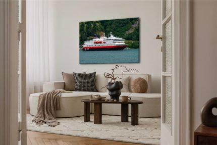 Wandbild MS Nordkapp im Geirangerfjord