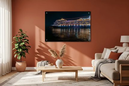 Wandbild MS Rotterdam im Seekanal