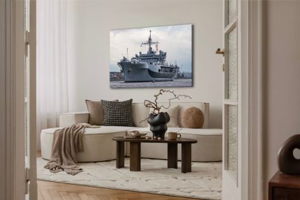 Wandbild USS Mount Whitney in Warnemünde