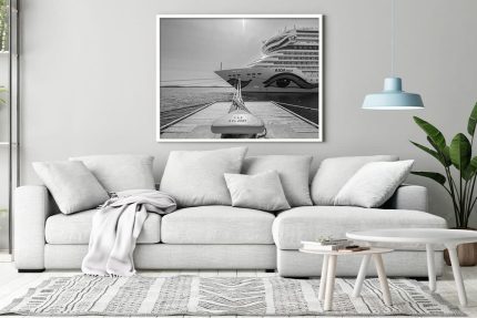 Wandbild AIDAmar am Kristiansand Cruise Terminal