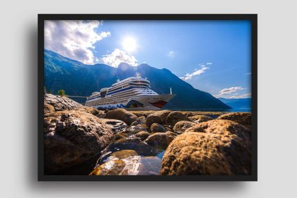 Wandbild AIDAmar im Eidfjord