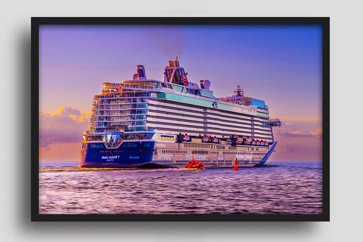 Wandbild Farbspiel der Mein Schiff 7