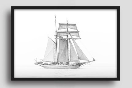 Wandbild J.R. Tolkien vor Warnemünde