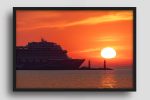 Wandbild Mein Schiff 7 im Sonnenuntergang