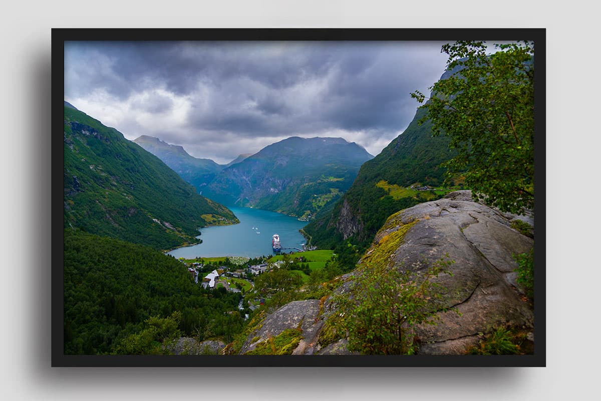 Wandbild Mein Schiff 7 in Geiranger