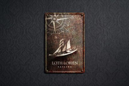 Blechschild Loth Loriën Sailing
