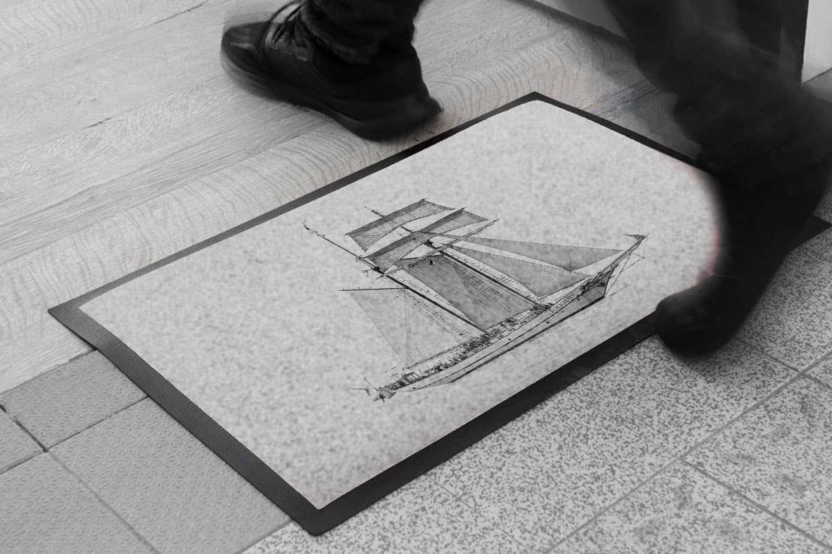 Fußmatte J.R. Tolkien vor Warnemünde