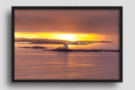 Wandbild Leuchtturm Grønningen