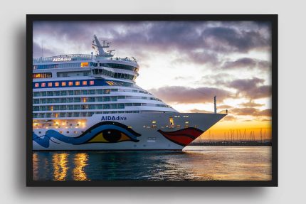 Wandbild AIDAdiva Sunrise