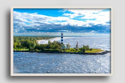Wandbild Leuchtturm Daugavgrīva