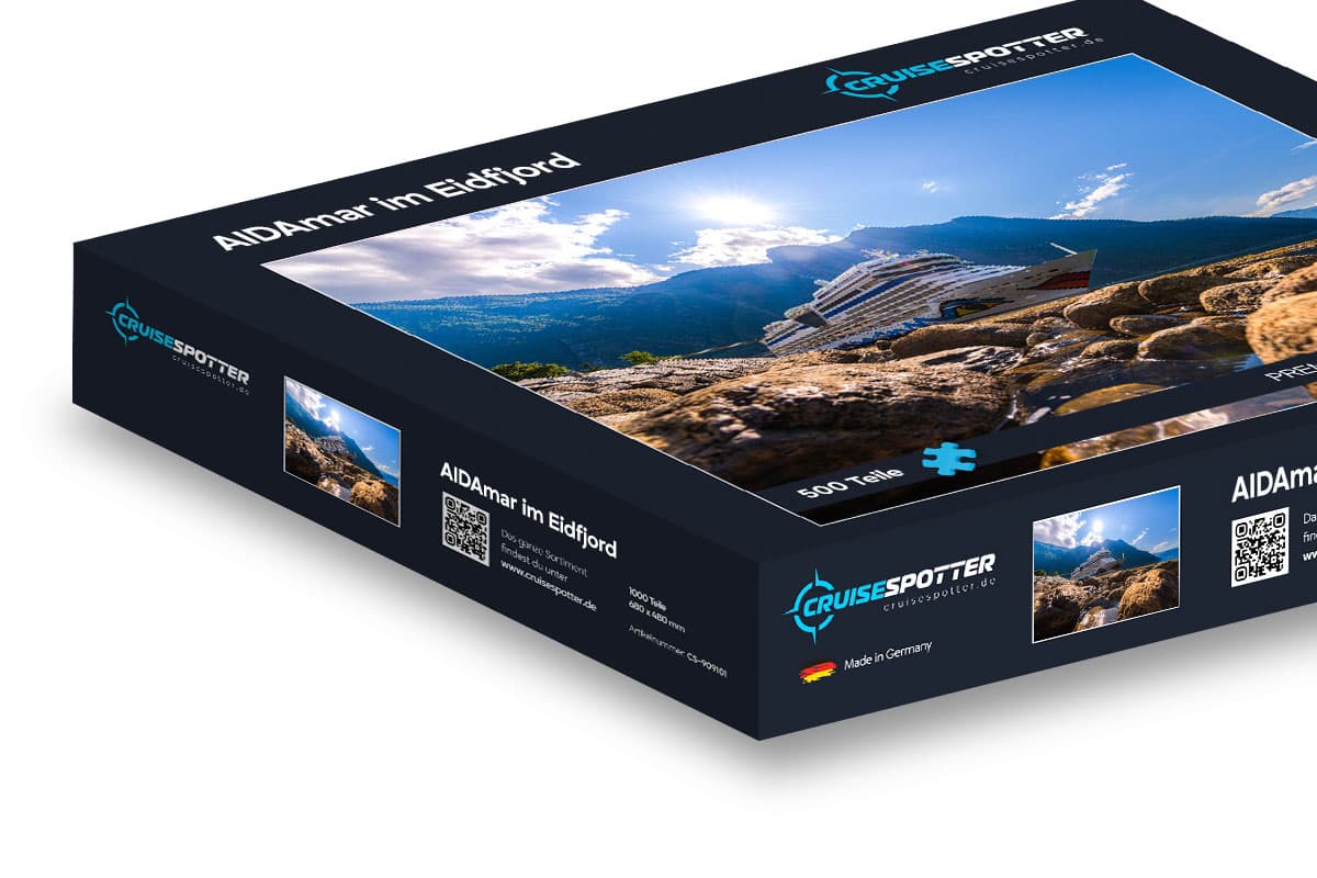 Puzzle AIDAmar im Eidfjord