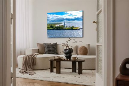 Wandbild Leuchtturm Daugavgrīva