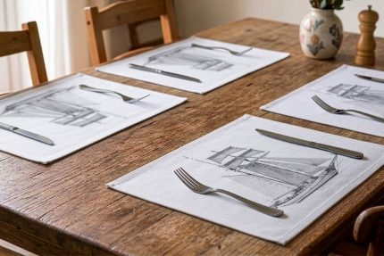 Tischset J.R. Tolkien vor Warnemünde