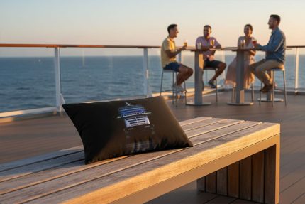 Kissen Mein Schiff 7 black