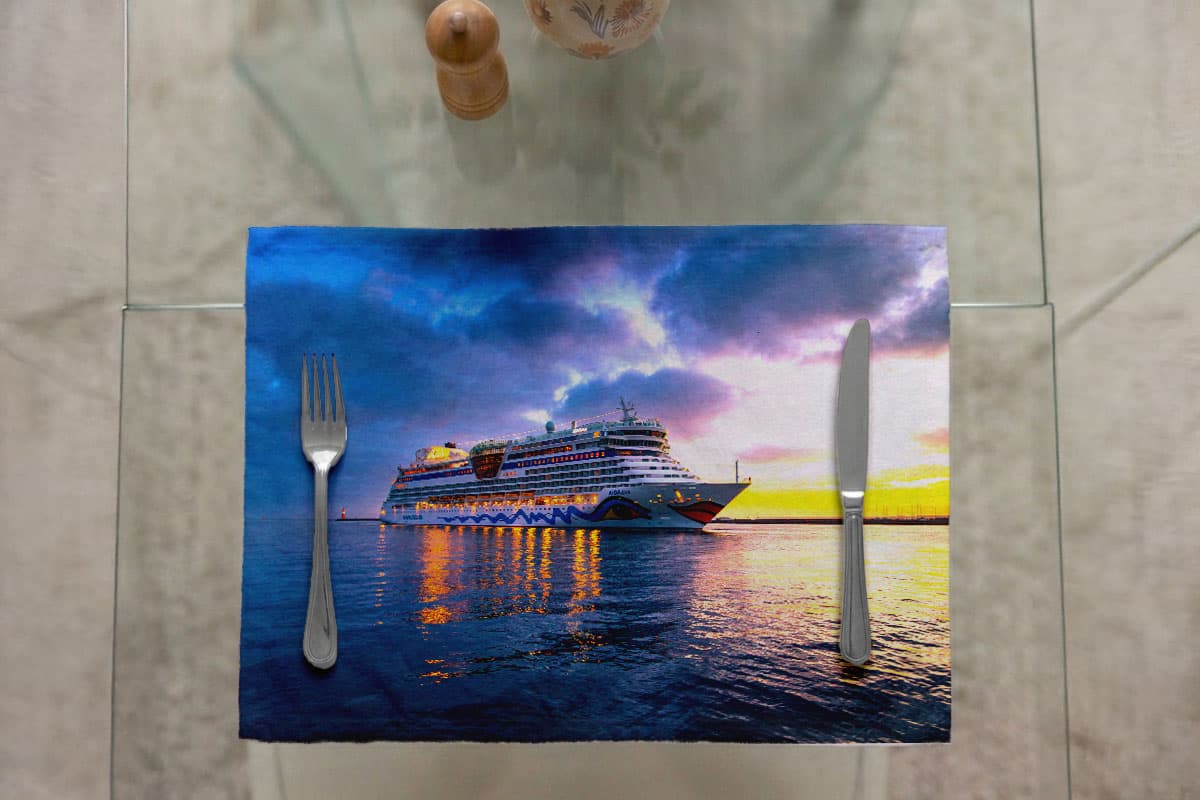 Tischset AIDAdiva Dein Kussmund-Moment