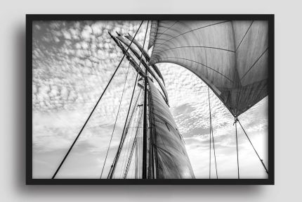 Wandbild Tauwerk & Tuch